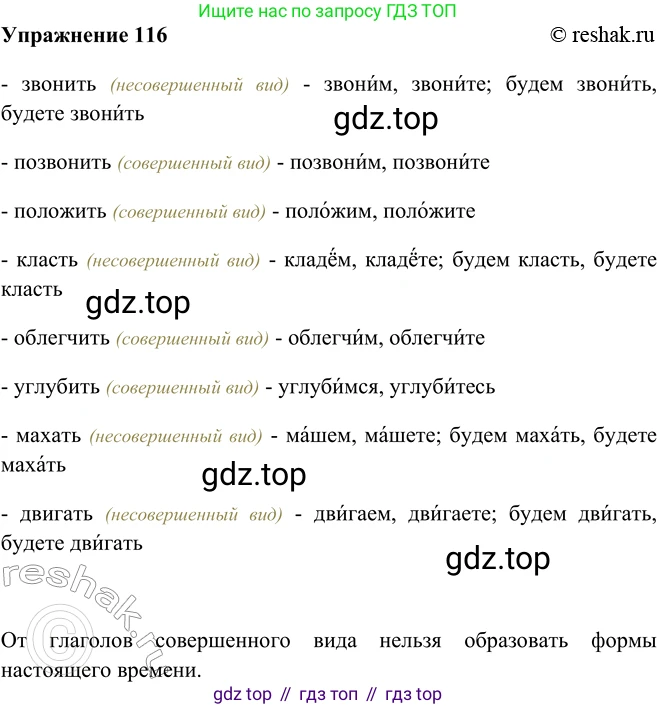 ГДЗ Русский язык, 5 класс Учебник, авторы: Шмелёв Алексей Дмитриевич, Флоренская Эльза Александровна, Габович Фаина Ефимовна, Савчук Лариса Олеговна(2), Шмелёва Елена Яковлевна, издательство Просвещение, Москва, 2021, Часть 2, страница 309, номер 116, Решение 2