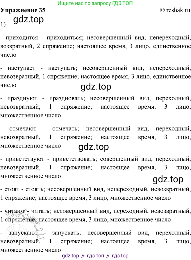 ГДЗ Русский язык, 5 класс Учебник, авторы: Шмелёв Алексей Дмитриевич, Флоренская Эльза Александровна, Габович Фаина Ефимовна, Савчук Лариса Олеговна(2), Шмелёва Елена Яковлевна, издательство Просвещение, Москва, 2021, Часть 2, страница 271, номер 35, Решение 2