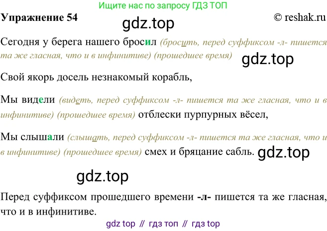 ГДЗ Русский язык, 5 класс Учебник, авторы: Шмелёв Алексей Дмитриевич, Флоренская Эльза Александровна, Габович Фаина Ефимовна, Савчук Лариса Олеговна(2), Шмелёва Елена Яковлевна, издательство Просвещение, Москва, 2021, Часть 2, страница 281, номер 54, Решение 2