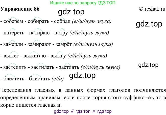 ГДЗ Русский язык, 5 класс Учебник, авторы: Шмелёв Алексей Дмитриевич, Флоренская Эльза Александровна, Габович Фаина Ефимовна, Савчук Лариса Олеговна(2), Шмелёва Елена Яковлевна, издательство Просвещение, Москва, 2021, Часть 2, страница 296, номер 86, Решение 2