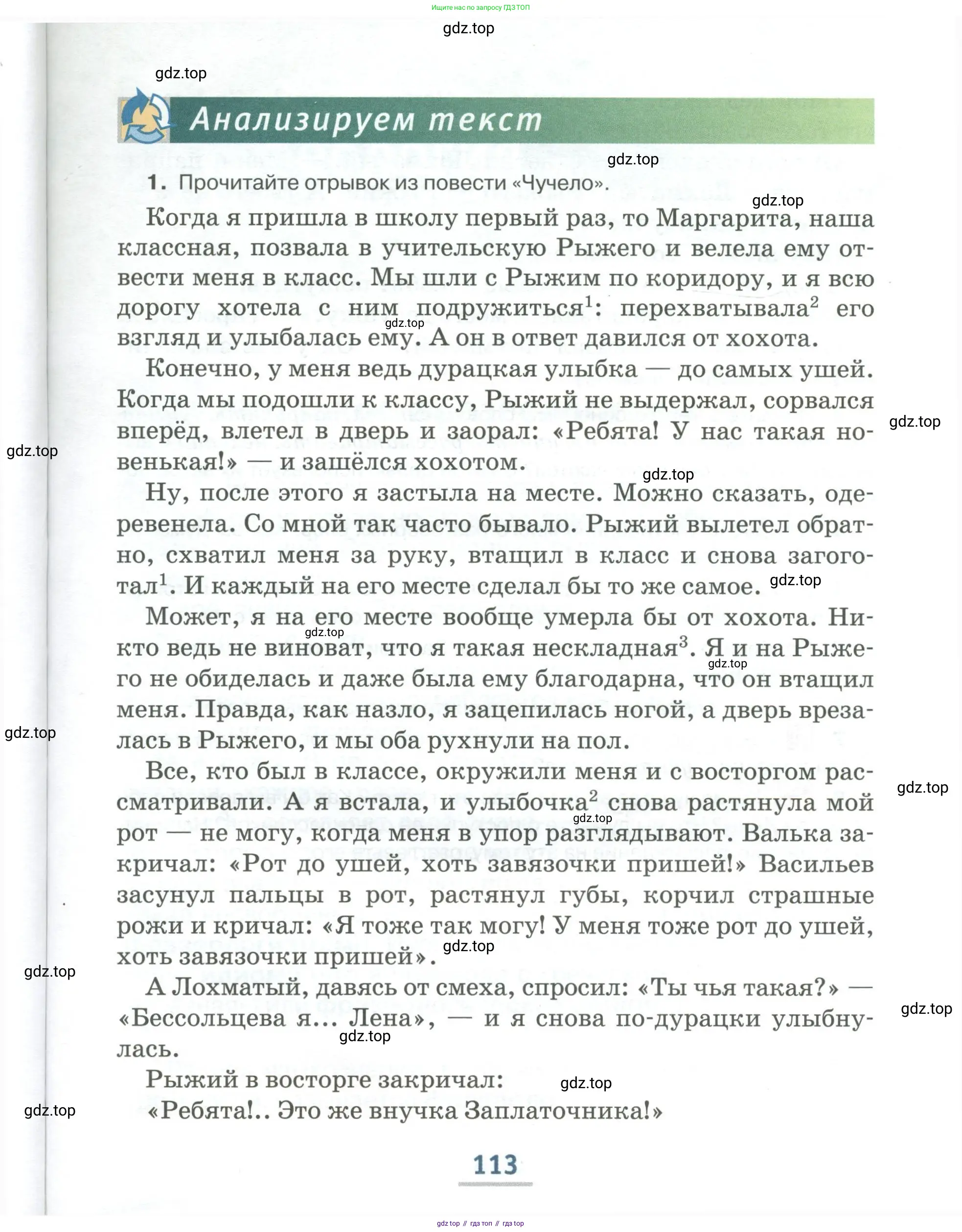 Русский язык, 6 класс Учебник, авторы: Быстрова Елена Александровна, Кибирёва Людмила Валентиновна, Гостева Юлия Николаевна, Антонова Евгения Станиславовна, издательство Русское слово, Москва, 2022, голубого цвета, Часть 1, страница 113