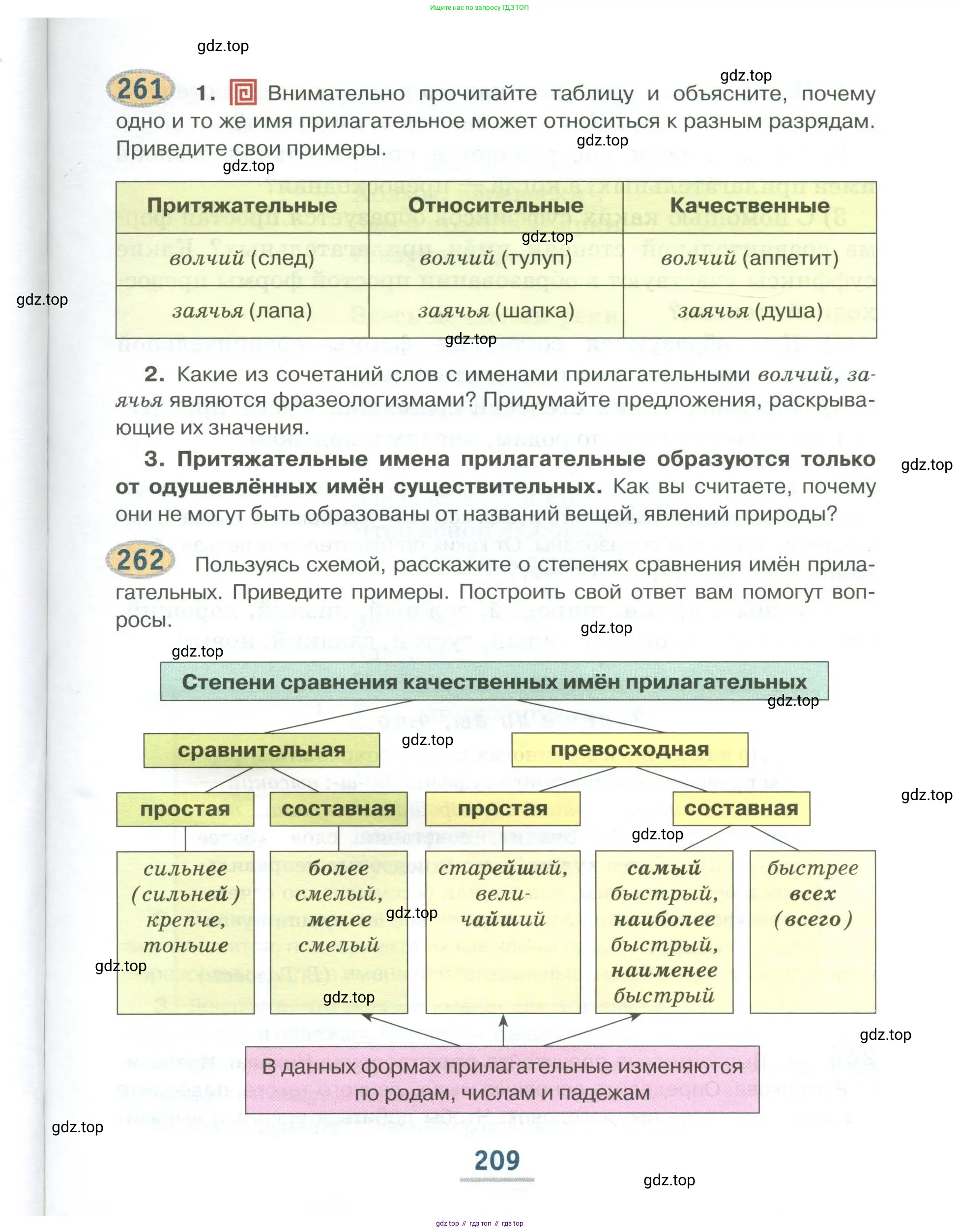Русский язык, 6 класс Учебник, авторы: Быстрова Елена Александровна, Кибирёва Людмила Валентиновна, Гостева Юлия Николаевна, Антонова Евгения Станиславовна, издательство Русское слово, Москва, 2022, голубого цвета, Часть 1, страница 209