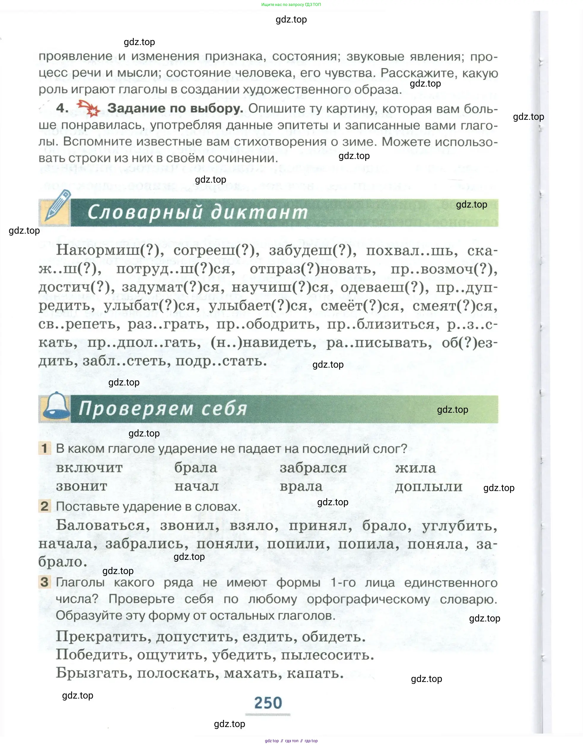 Русский язык, 6 класс Учебник, авторы: Быстрова Елена Александровна, Кибирёва Людмила Валентиновна, Гостева Юлия Николаевна, Антонова Евгения Станиславовна, издательство Русское слово, Москва, 2022, голубого цвета, Часть 1, страница 250