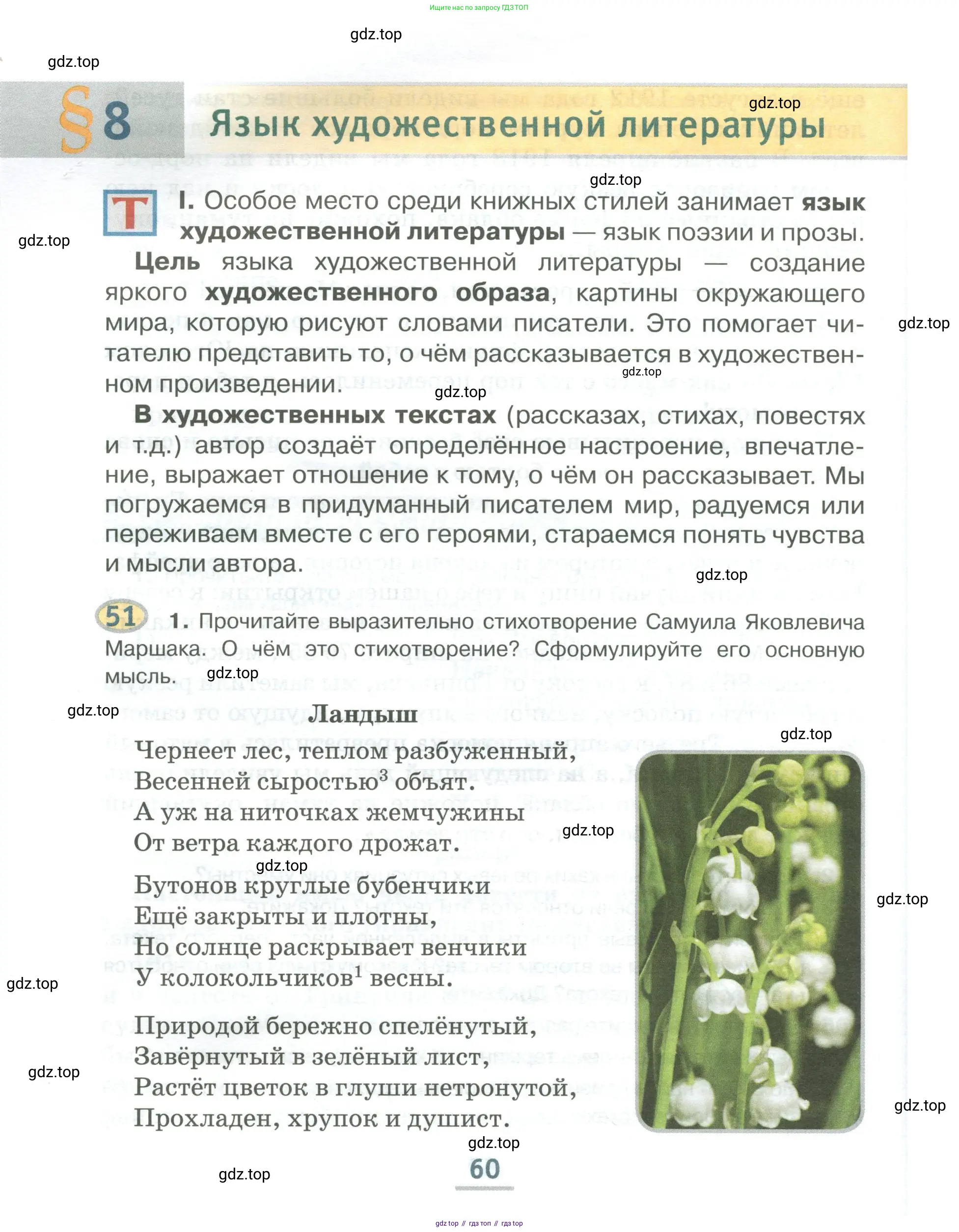 Русский язык, 6 класс Учебник, авторы: Быстрова Елена Александровна, Кибирёва Людмила Валентиновна, Гостева Юлия Николаевна, Антонова Евгения Станиславовна, издательство Русское слово, Москва, 2022, голубого цвета, Часть 1, страница 60