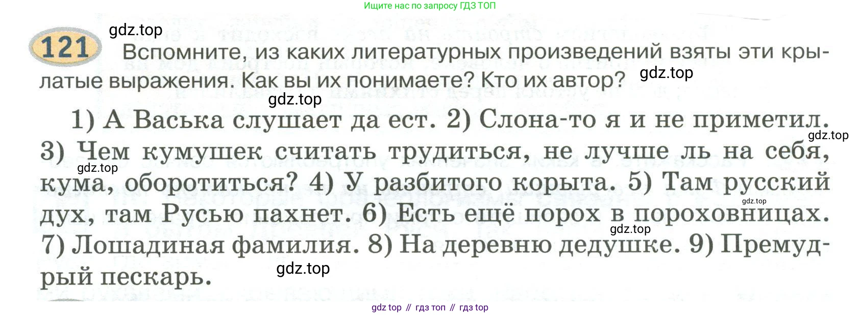 Русский язык, 6 класс Учебник, авторы: Быстрова Елена Александровна, Кибирёва Людмила Валентиновна, Гостева Юлия Николаевна, Антонова Евгения Станиславовна, издательство Русское слово, Москва, 2022, голубого цвета, Часть 1, страница 122, номер 121, Условие