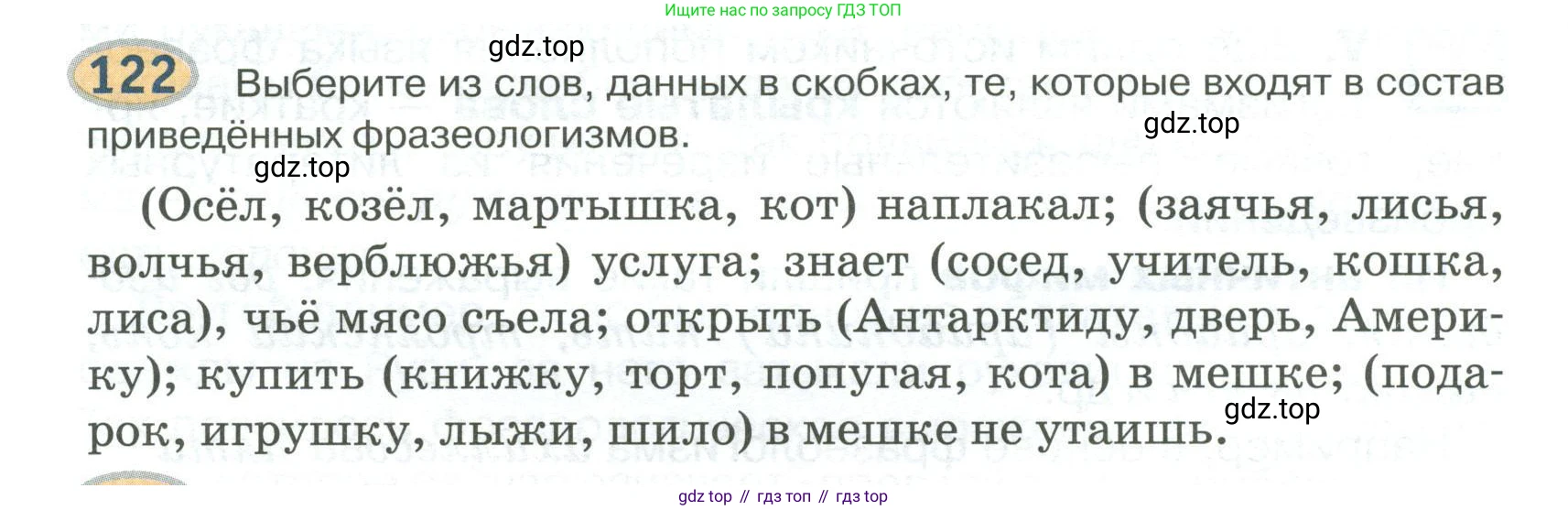 Русский язык, 6 класс Учебник, авторы: Быстрова Елена Александровна, Кибирёва Людмила Валентиновна, Гостева Юлия Николаевна, Антонова Евгения Станиславовна, издательство Русское слово, Москва, 2022, голубого цвета, Часть 1, страница 122, номер 122, Условие