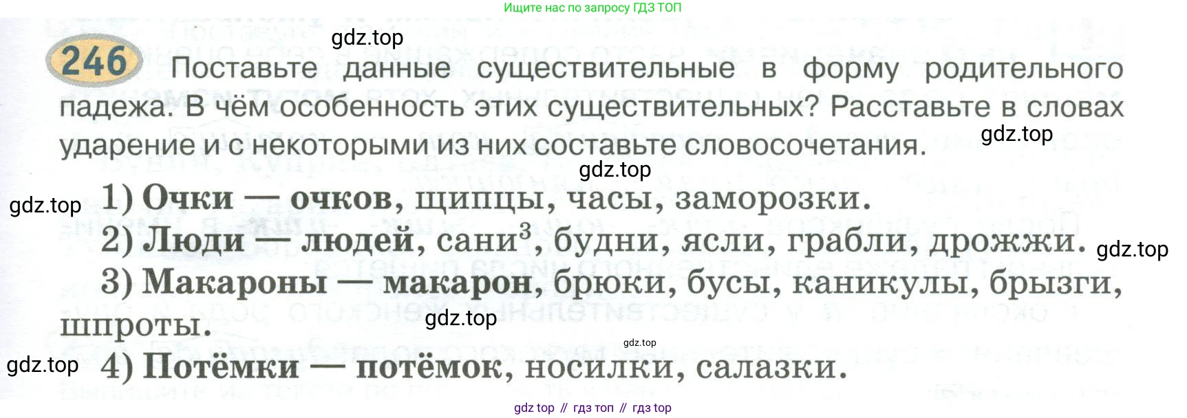 Русский язык, 6 класс Учебник, авторы: Быстрова Елена Александровна, Кибирёва Людмила Валентиновна, Гостева Юлия Николаевна, Антонова Евгения Станиславовна, издательство Русское слово, Москва, 2022, голубого цвета, Часть 1, страница 193, номер 246, Условие