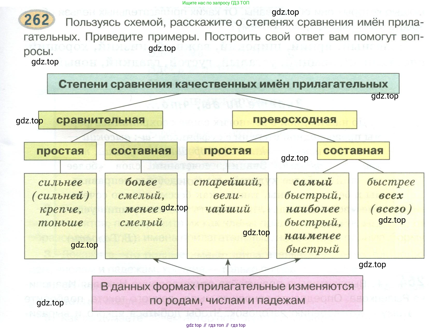 Русский язык, 6 класс Учебник, авторы: Быстрова Елена Александровна, Кибирёва Людмила Валентиновна, Гостева Юлия Николаевна, Антонова Евгения Станиславовна, издательство Русское слово, Москва, 2022, голубого цвета, Часть 1, страница 209, номер 262, Условие