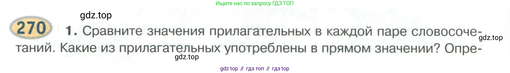 Русский язык, 6 класс Учебник, авторы: Быстрова Елена Александровна, Кибирёва Людмила Валентиновна, Гостева Юлия Николаевна, Антонова Евгения Станиславовна, издательство Русское слово, Москва, 2022, голубого цвета, Часть 1, страница 216, номер 270, Условие