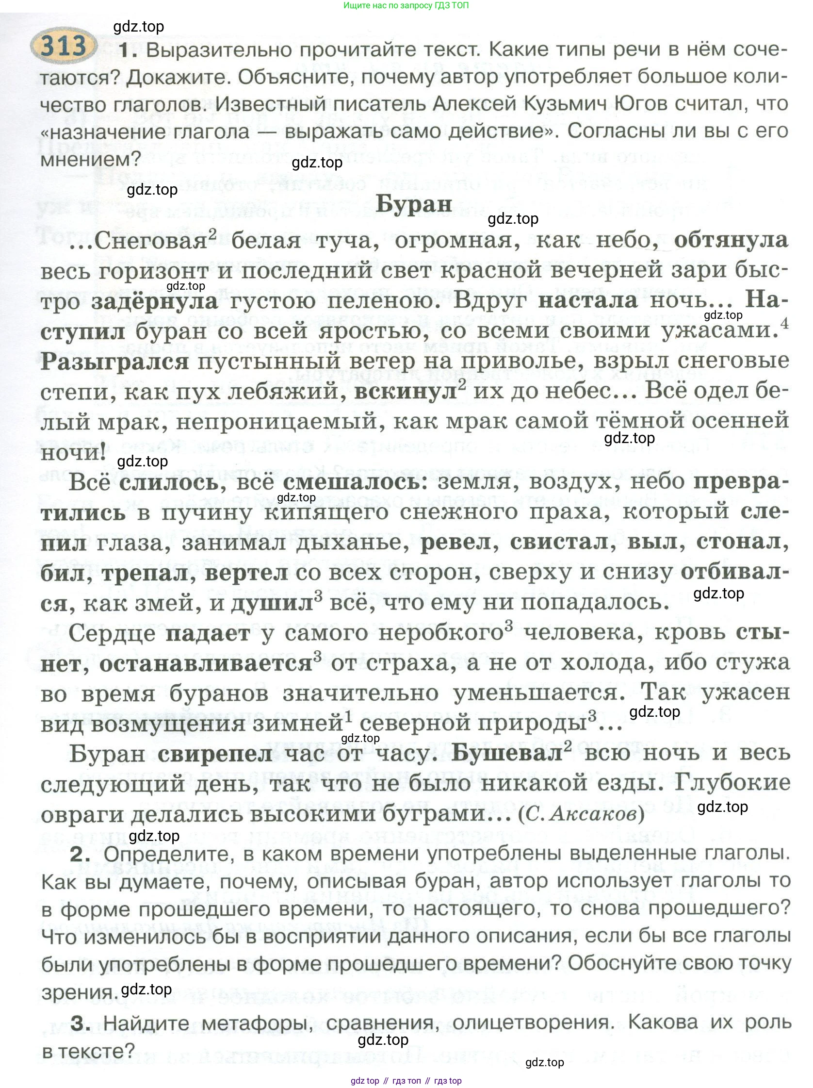 Русский язык, 6 класс Учебник, авторы: Быстрова Елена Александровна, Кибирёва Людмила Валентиновна, Гостева Юлия Николаевна, Антонова Евгения Станиславовна, издательство Русское слово, Москва, 2022, голубого цвета, Часть 1, страница 243, номер 313, Условие