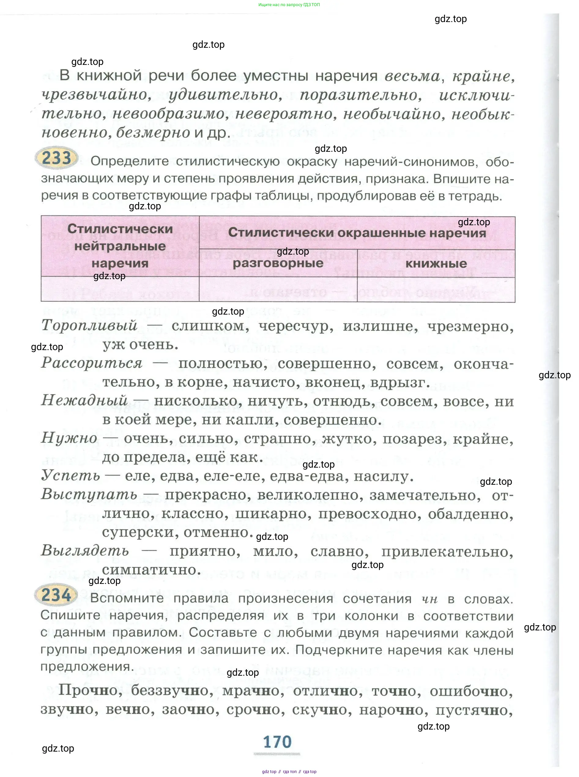 Русский язык, 6 класс Учебник, авторы: Быстрова Елена Александровна, Кибирёва Людмила Валентиновна, Гостева Юлия Николаевна, Антонова Евгения Станиславовна, издательство Русское слово, Москва, 2022, голубого цвета, Часть 2, страница 170