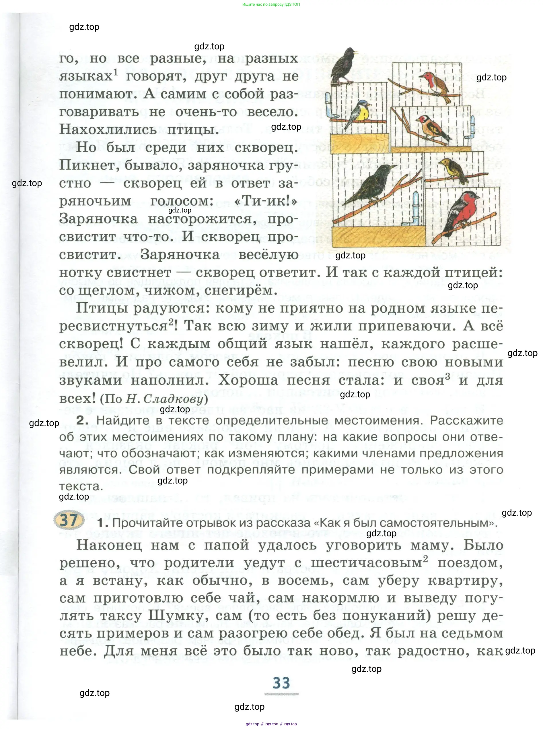 Русский язык, 6 класс Учебник, авторы: Быстрова Елена Александровна, Кибирёва Людмила Валентиновна, Гостева Юлия Николаевна, Антонова Евгения Станиславовна, издательство Русское слово, Москва, 2022, голубого цвета, Часть 1, страница 33