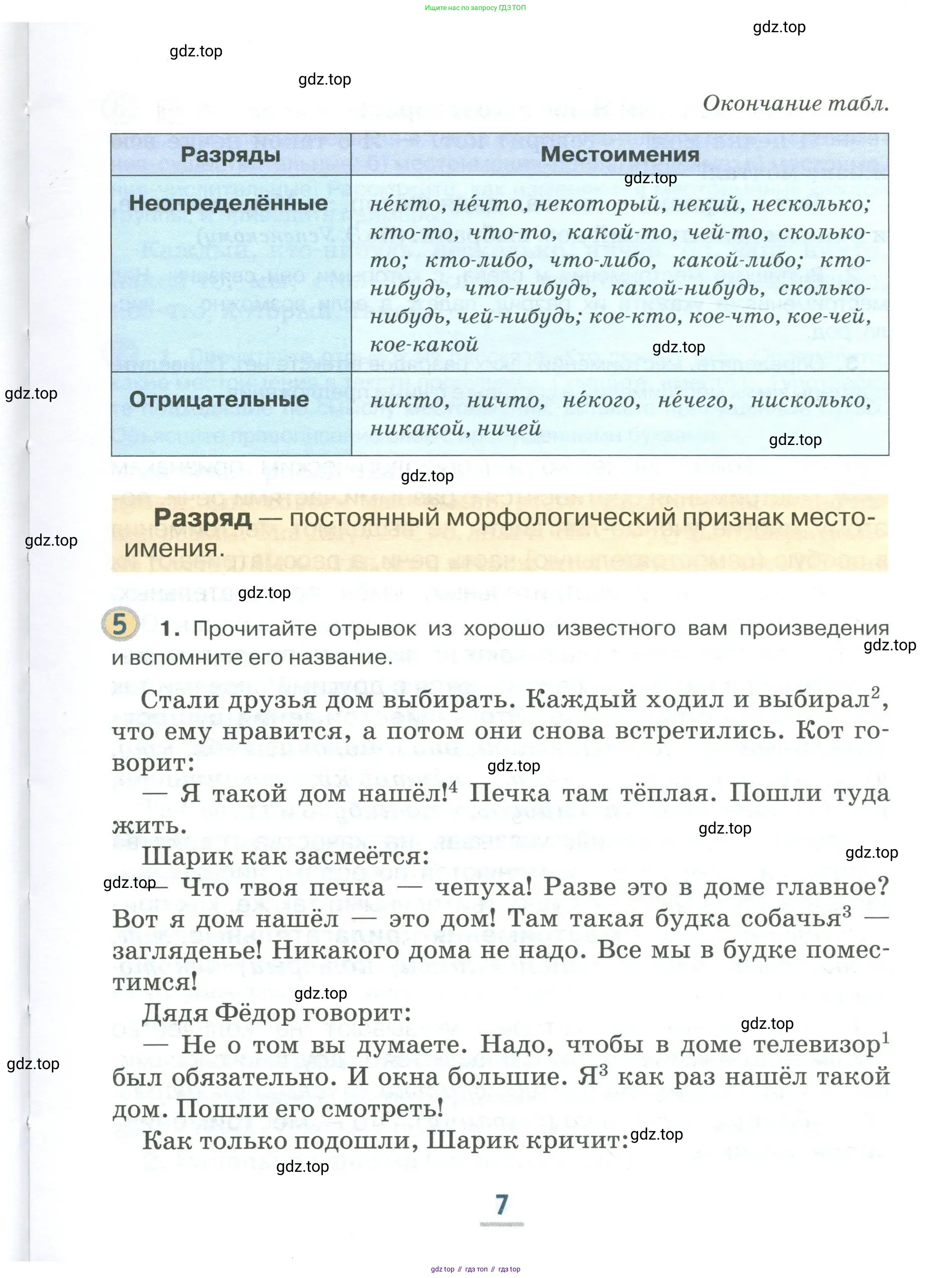 Русский язык, 6 класс Учебник, авторы: Быстрова Елена Александровна, Кибирёва Людмила Валентиновна, Гостева Юлия Николаевна, Антонова Евгения Станиславовна, издательство Русское слово, Москва, 2022, голубого цвета, Часть 1, страница 7