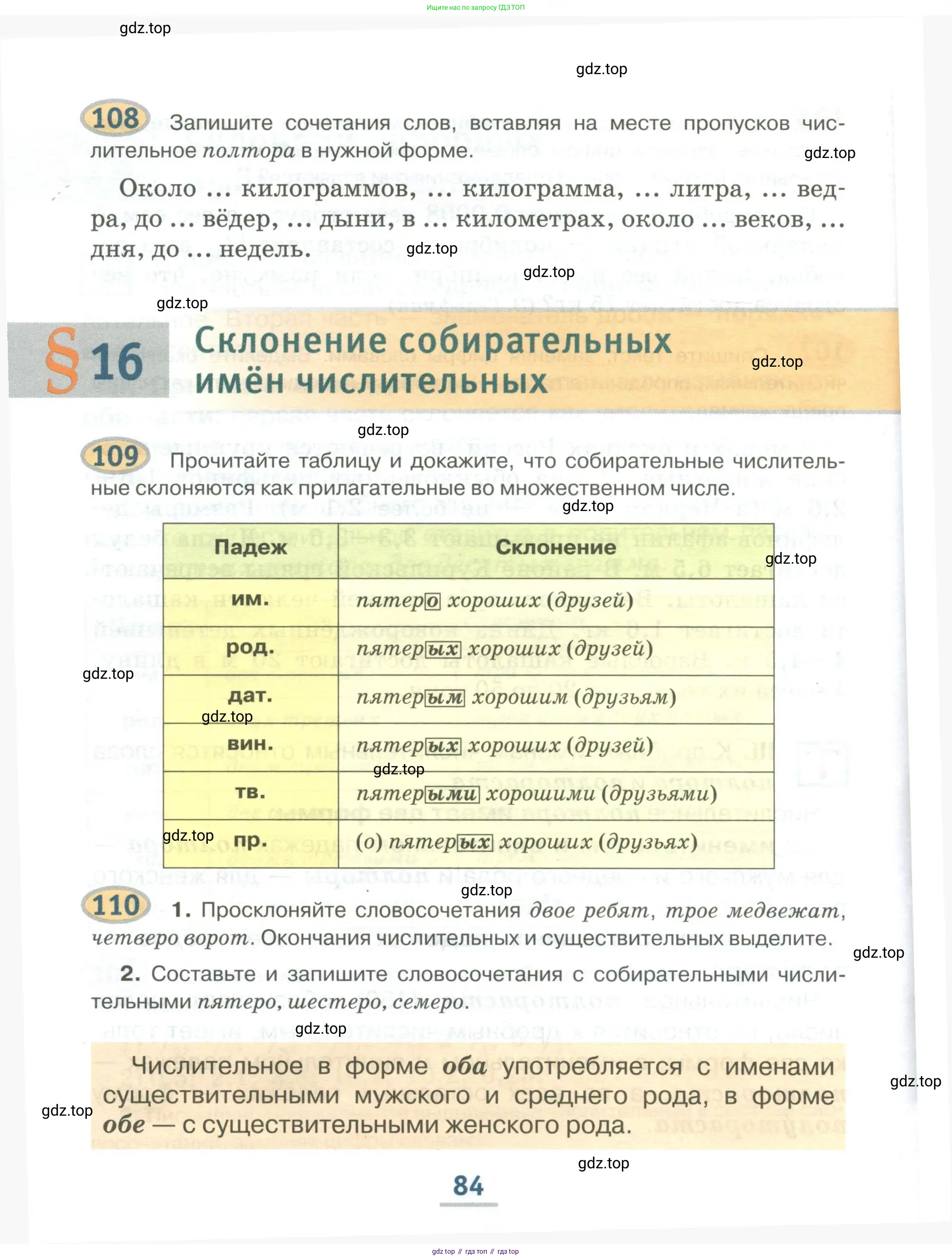 Русский язык, 6 класс Учебник, авторы: Быстрова Елена Александровна, Кибирёва Людмила Валентиновна, Гостева Юлия Николаевна, Антонова Евгения Станиславовна, издательство Русское слово, Москва, 2022, голубого цвета, Часть 1, страница 84