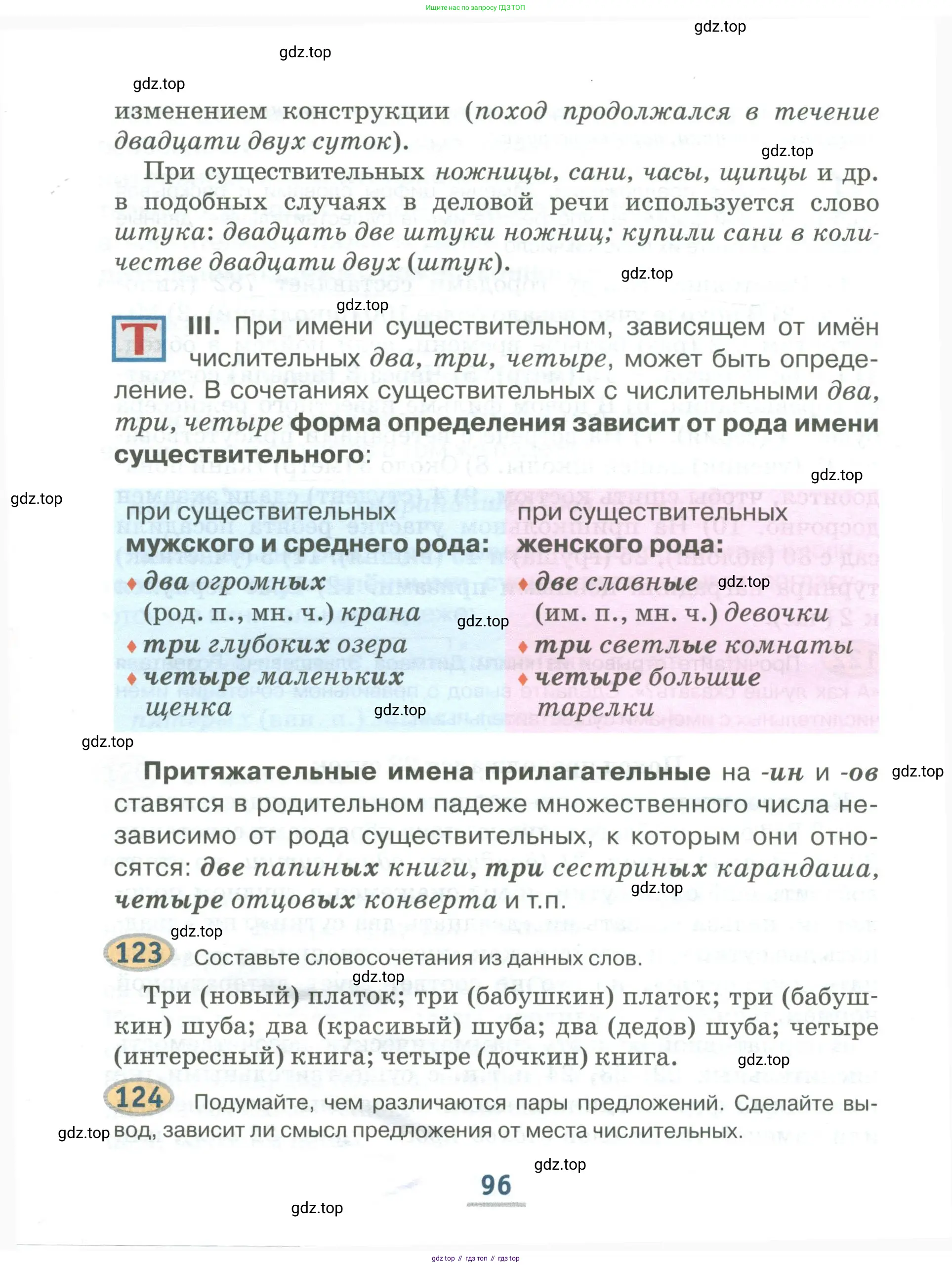Русский язык, 6 класс Учебник, авторы: Быстрова Елена Александровна, Кибирёва Людмила Валентиновна, Гостева Юлия Николаевна, Антонова Евгения Станиславовна, издательство Русское слово, Москва, 2022, голубого цвета, Часть 1, страница 96