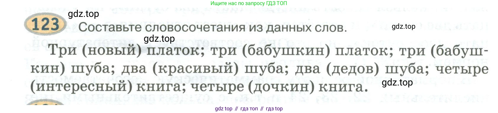 Русский язык, 6 класс Учебник, авторы: Быстрова Елена Александровна, Кибирёва Людмила Валентиновна, Гостева Юлия Николаевна, Антонова Евгения Станиславовна, издательство Русское слово, Москва, 2022, голубого цвета, Часть 2, страница 96, номер 123, Условие