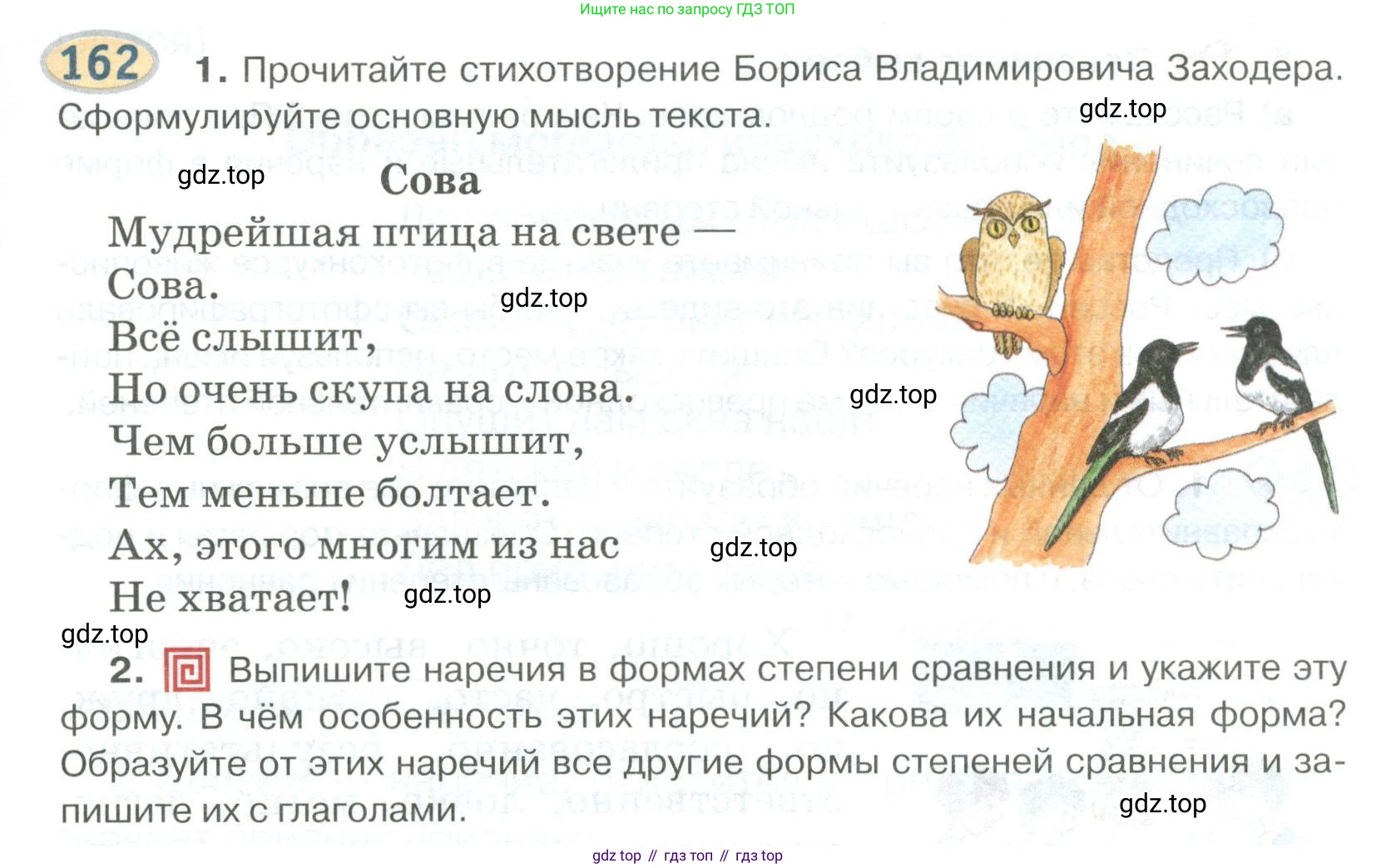 Русский язык, 6 класс Учебник, авторы: Быстрова Елена Александровна, Кибирёва Людмила Валентиновна, Гостева Юлия Николаевна, Антонова Евгения Станиславовна, издательство Русское слово, Москва, 2022, голубого цвета, Часть 2, страница 127, номер 162, Условие