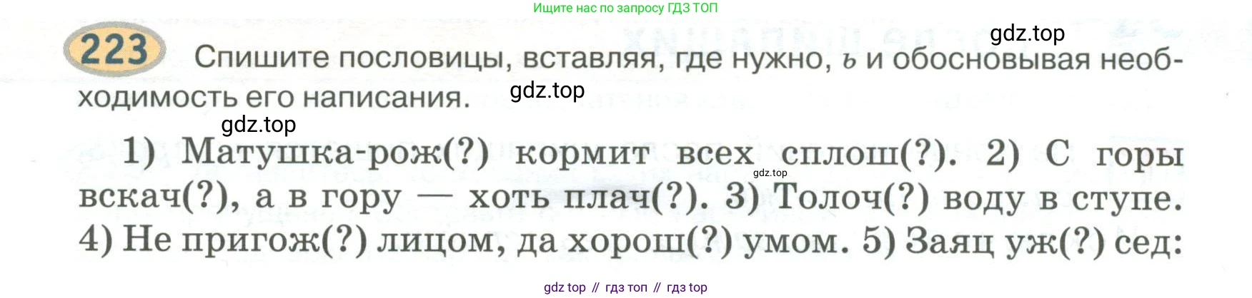 Русский язык, 6 класс Учебник, авторы: Быстрова Елена Александровна, Кибирёва Людмила Валентиновна, Гостева Юлия Николаевна, Антонова Евгения Станиславовна, издательство Русское слово, Москва, 2022, голубого цвета, Часть 2, страница 160, номер 223, Условие