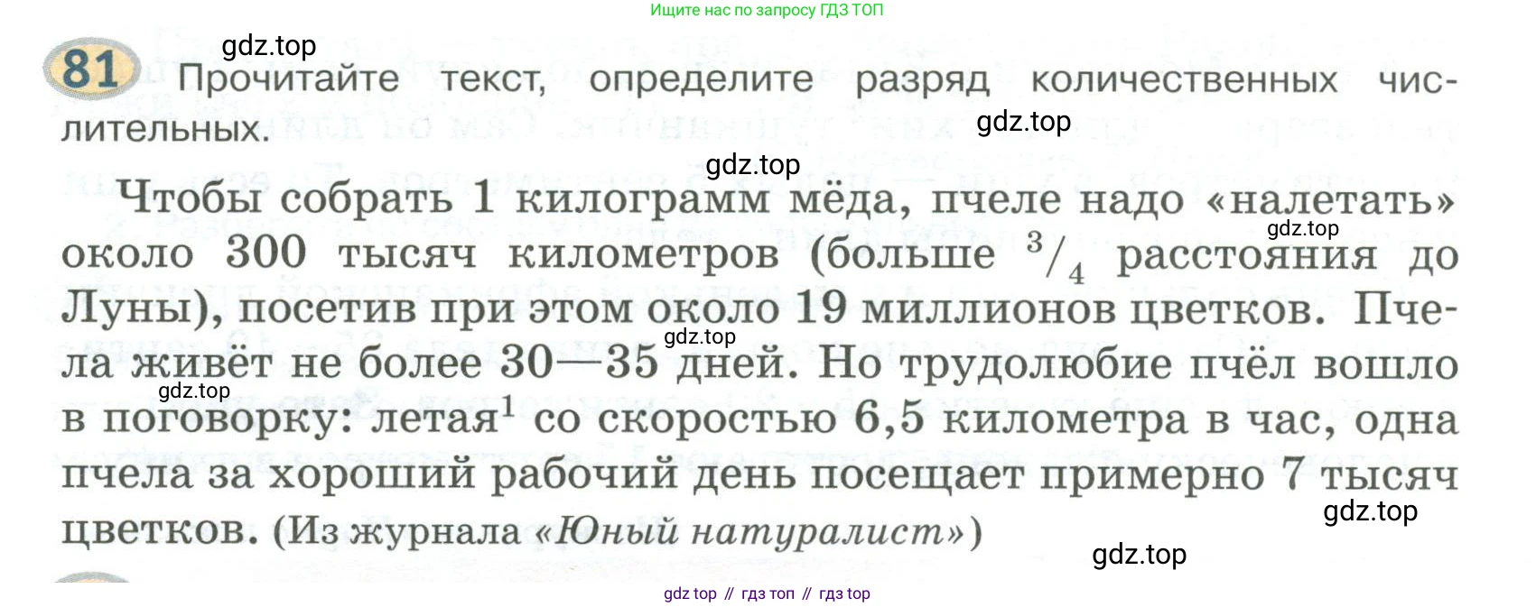 Русский язык, 6 класс Учебник, авторы: Быстрова Елена Александровна, Кибирёва Людмила Валентиновна, Гостева Юлия Николаевна, Антонова Евгения Станиславовна, издательство Русское слово, Москва, 2022, голубого цвета, Часть 2, страница 66, номер 81, Условие