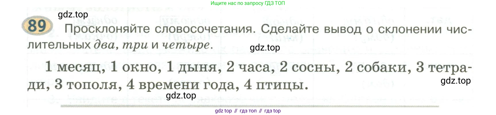 Русский язык, 6 класс Учебник, авторы: Быстрова Елена Александровна, Кибирёва Людмила Валентиновна, Гостева Юлия Николаевна, Антонова Евгения Станиславовна, издательство Русское слово, Москва, 2022, голубого цвета, Часть 2, страница 72, номер 89, Условие