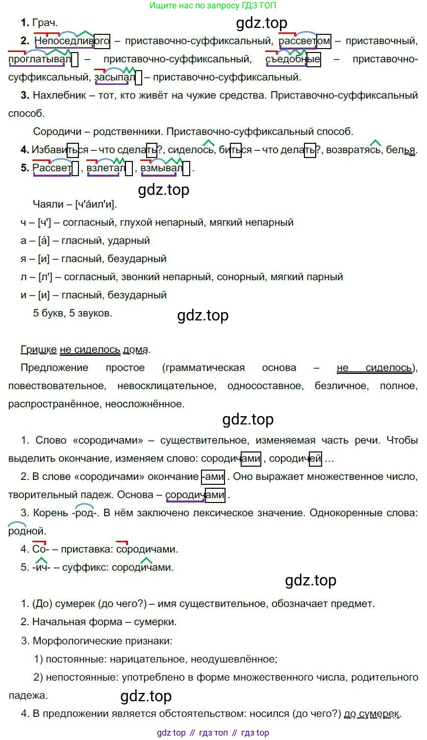 Русский язык, 6 класс Учебник, авторы: Быстрова Елена Александровна, Кибирёва Людмила Валентиновна, Гостева Юлия Николаевна, Антонова Евгения Станиславовна, издательство Русское слово, Москва, 2022, голубого цвета, Часть 1, страница 156, номер 191, Решение 1