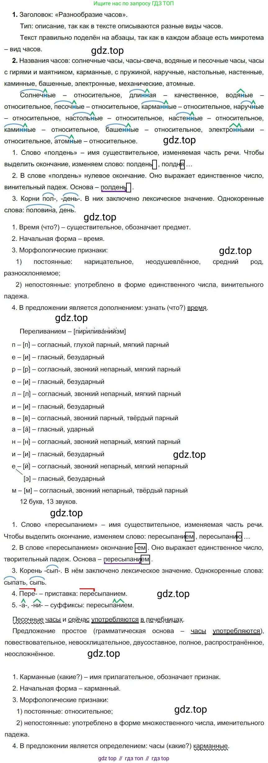 Русский язык, 6 класс Учебник, авторы: Быстрова Елена Александровна, Кибирёва Людмила Валентиновна, Гостева Юлия Николаевна, Антонова Евгения Станиславовна, издательство Русское слово, Москва, 2022, голубого цвета, Часть 1, страница 206, номер 259, Решение 1