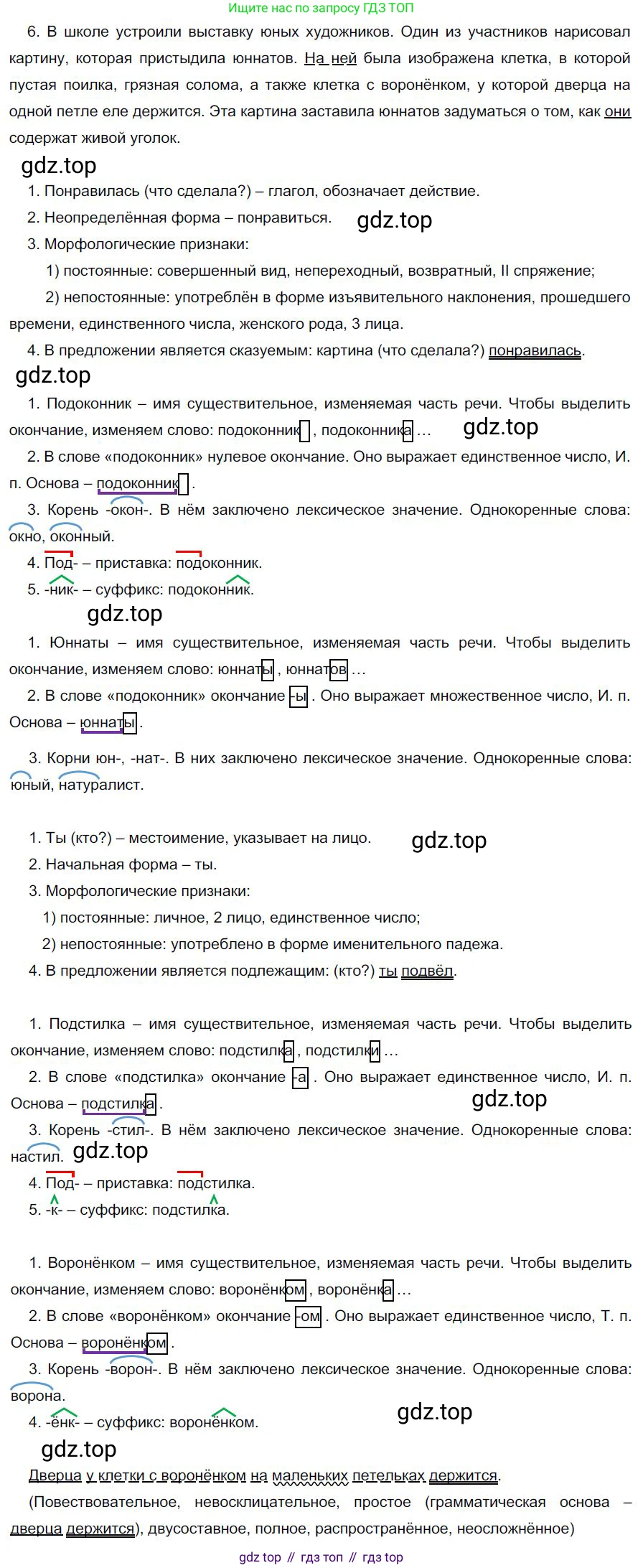 Русский язык, 6 класс Учебник, авторы: Быстрова Елена Александровна, Кибирёва Людмила Валентиновна, Гостева Юлия Николаевна, Антонова Евгения Станиславовна, издательство Русское слово, Москва, 2022, голубого цвета, Часть 2, страница 26, номер 6, Решение 1
