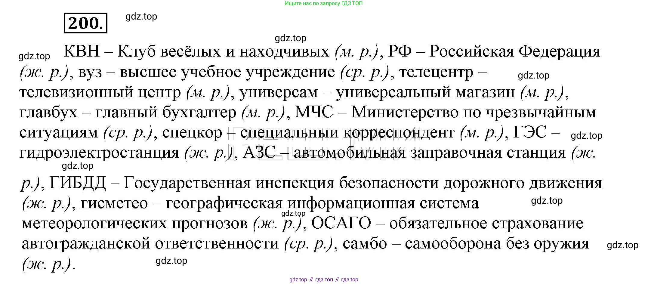 Русский язык, 6 класс Учебник, авторы: Быстрова Елена Александровна, Кибирёва Людмила Валентиновна, Гостева Юлия Николаевна, Антонова Евгения Станиславовна, издательство Русское слово, Москва, 2022, голубого цвета, Часть 1, страница 162, номер 200, Решение 2