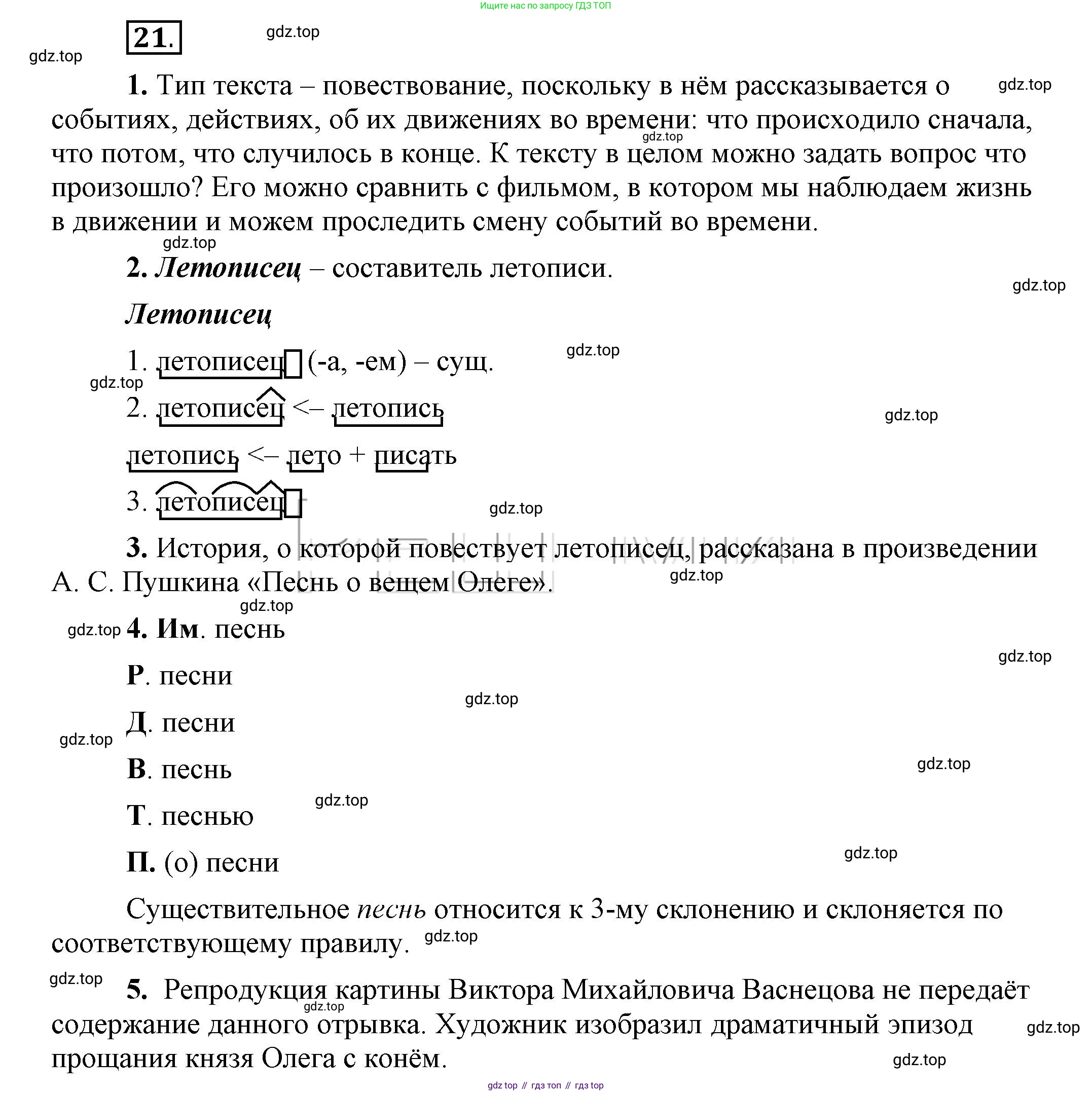 Русский язык, 6 класс Учебник, авторы: Быстрова Елена Александровна, Кибирёва Людмила Валентиновна, Гостева Юлия Николаевна, Антонова Евгения Станиславовна, издательство Русское слово, Москва, 2022, голубого цвета, Часть 1, страница 22, номер 21, Решение 2
