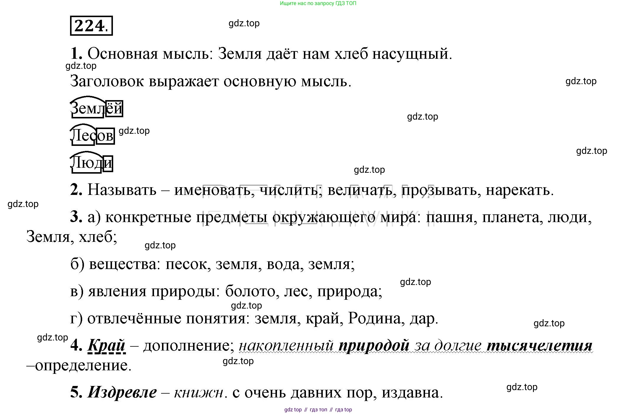 Русский язык, 6 класс Учебник, авторы: Быстрова Елена Александровна, Кибирёва Людмила Валентиновна, Гостева Юлия Николаевна, Антонова Евгения Станиславовна, издательство Русское слово, Москва, 2022, голубого цвета, Часть 1, страница 182, номер 224, Решение 2