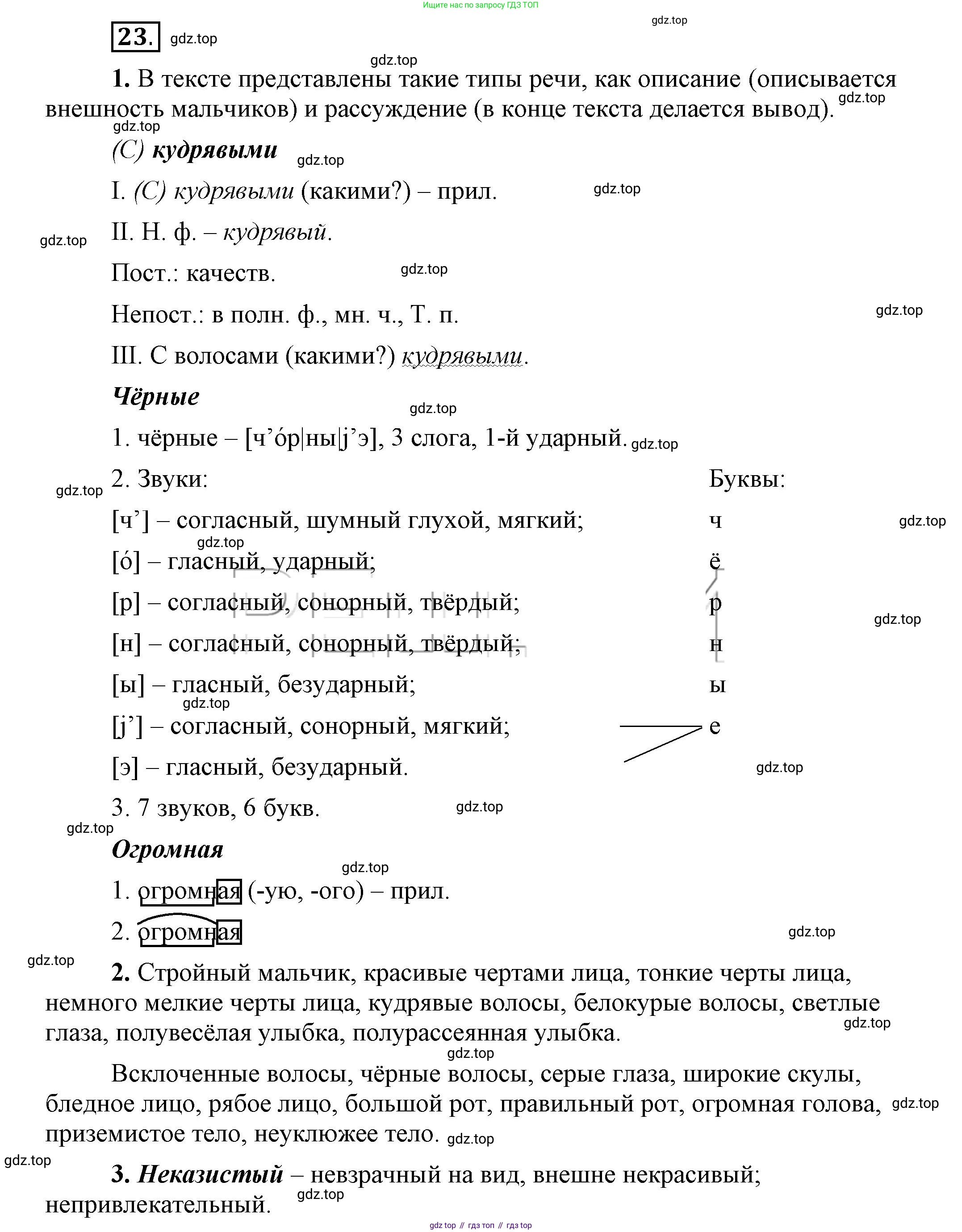 Русский язык, 6 класс Учебник, авторы: Быстрова Елена Александровна, Кибирёва Людмила Валентиновна, Гостева Юлия Николаевна, Антонова Евгения Станиславовна, издательство Русское слово, Москва, 2022, голубого цвета, Часть 1, страница 24, номер 23, Решение 2