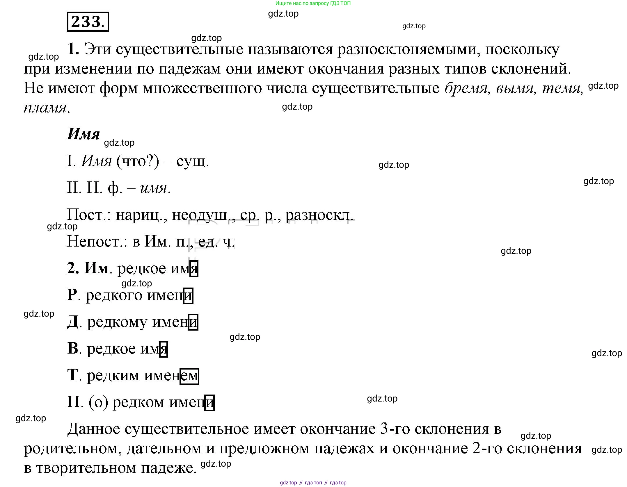 Русский язык, 6 класс Учебник, авторы: Быстрова Елена Александровна, Кибирёва Людмила Валентиновна, Гостева Юлия Николаевна, Антонова Евгения Станиславовна, издательство Русское слово, Москва, 2022, голубого цвета, Часть 1, страница 187, номер 233, Решение 2