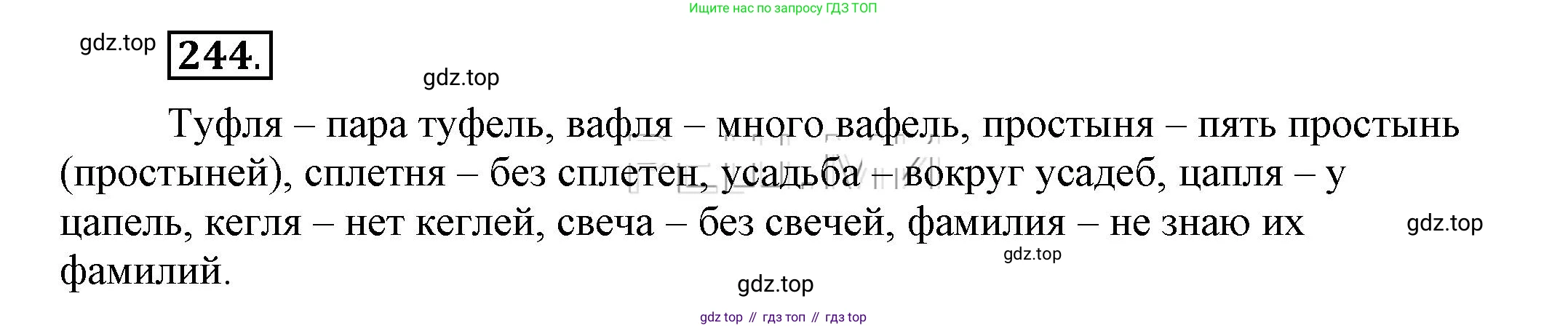 Русский язык, 6 класс Учебник, авторы: Быстрова Елена Александровна, Кибирёва Людмила Валентиновна, Гостева Юлия Николаевна, Антонова Евгения Станиславовна, издательство Русское слово, Москва, 2022, голубого цвета, Часть 1, страница 193, номер 244, Решение 2