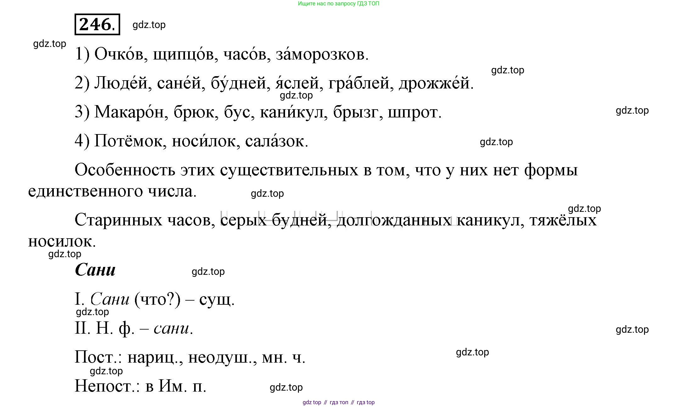 Русский язык, 6 класс Учебник, авторы: Быстрова Елена Александровна, Кибирёва Людмила Валентиновна, Гостева Юлия Николаевна, Антонова Евгения Станиславовна, издательство Русское слово, Москва, 2022, голубого цвета, Часть 1, страница 193, номер 246, Решение 2