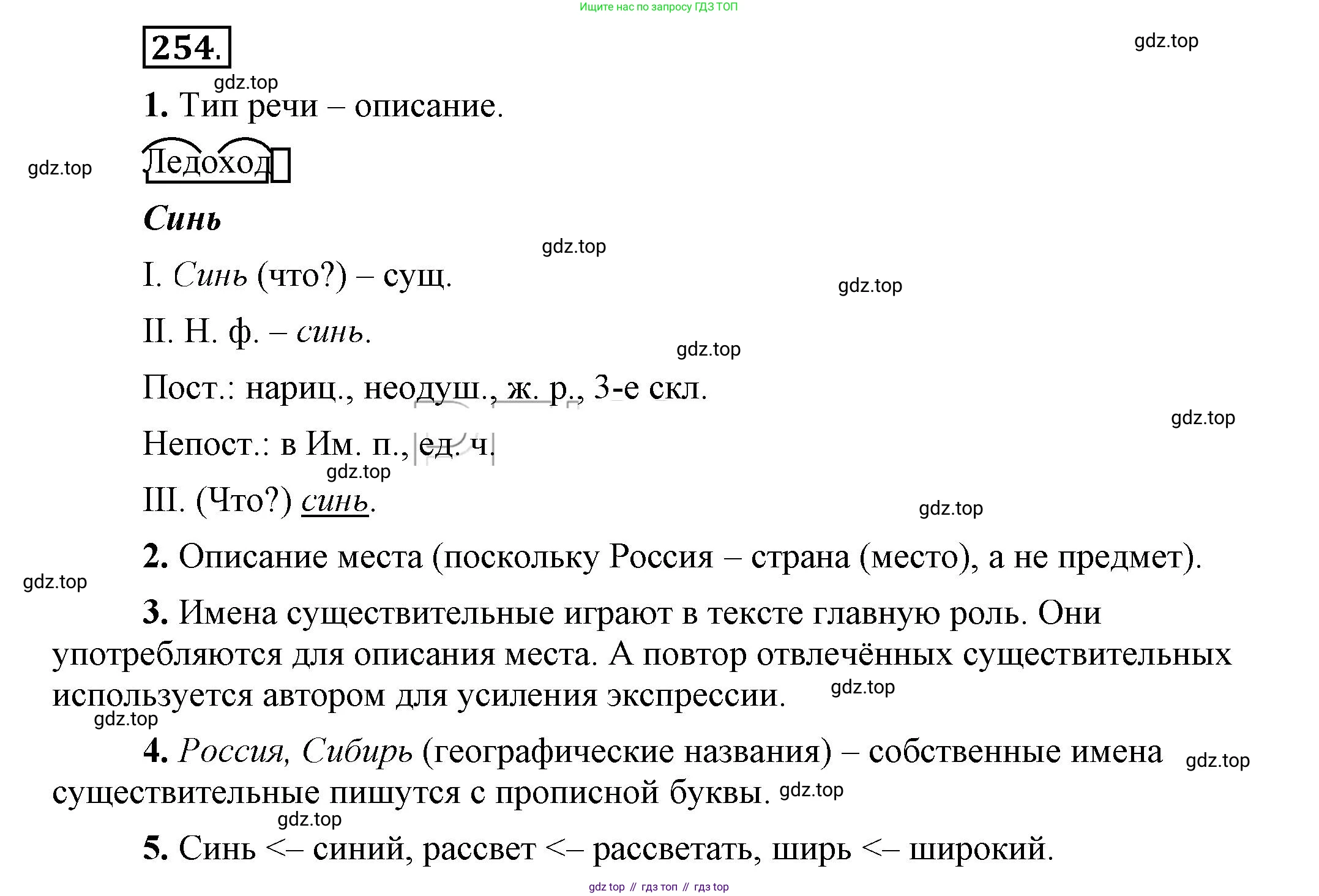Русский язык, 6 класс Учебник, авторы: Быстрова Елена Александровна, Кибирёва Людмила Валентиновна, Гостева Юлия Николаевна, Антонова Евгения Станиславовна, издательство Русское слово, Москва, 2022, голубого цвета, Часть 1, страница 198, номер 254, Решение 2