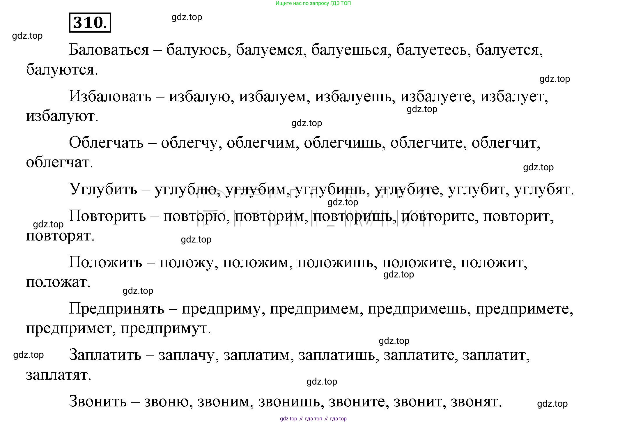 Русский язык, 6 класс Учебник, авторы: Быстрова Елена Александровна, Кибирёва Людмила Валентиновна, Гостева Юлия Николаевна, Антонова Евгения Станиславовна, издательство Русское слово, Москва, 2022, голубого цвета, Часть 1, страница 242, номер 310, Решение 2