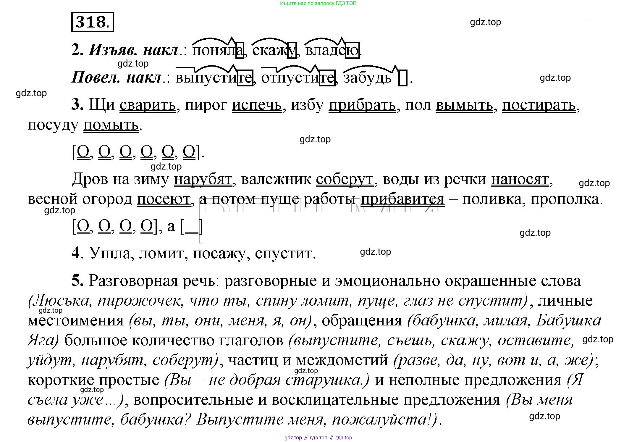 Русский язык, 6 класс Учебник, авторы: Быстрова Елена Александровна, Кибирёва Людмила Валентиновна, Гостева Юлия Николаевна, Антонова Евгения Станиславовна, издательство Русское слово, Москва, 2022, голубого цвета, Часть 1, страница 246, номер 318, Решение 2