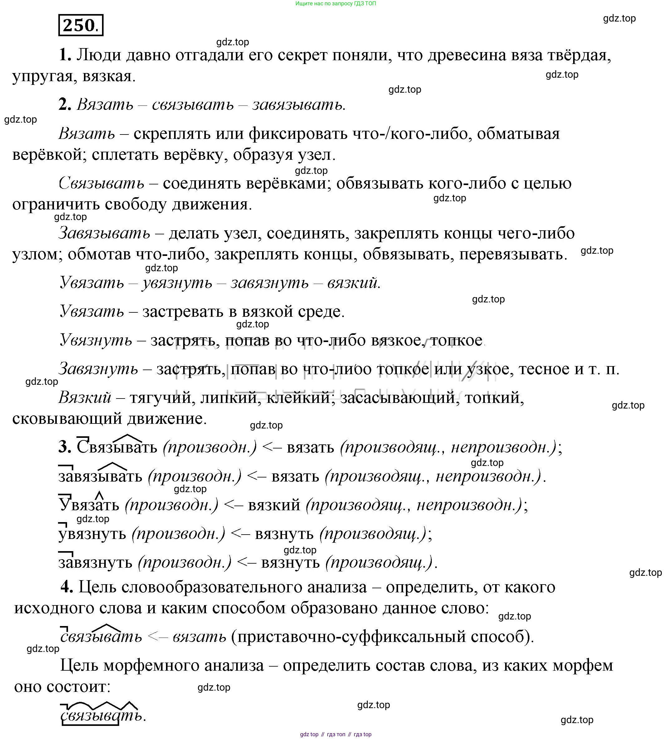 Русский язык, 6 класс Учебник, авторы: Быстрова Елена Александровна, Кибирёва Людмила Валентиновна, Гостева Юлия Николаевна, Антонова Евгения Станиславовна, издательство Русское слово, Москва, 2022, голубого цвета, Часть 2, страница 180, номер 250, Решение 2