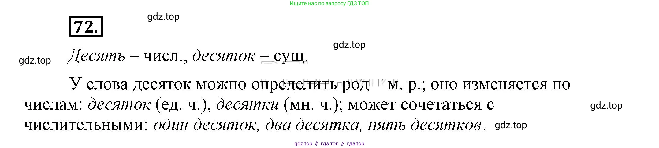 Русский язык, 6 класс Учебник, авторы: Быстрова Елена Александровна, Кибирёва Людмила Валентиновна, Гостева Юлия Николаевна, Антонова Евгения Станиславовна, издательство Русское слово, Москва, 2022, голубого цвета, Часть 2, страница 59, номер 72, Решение 2