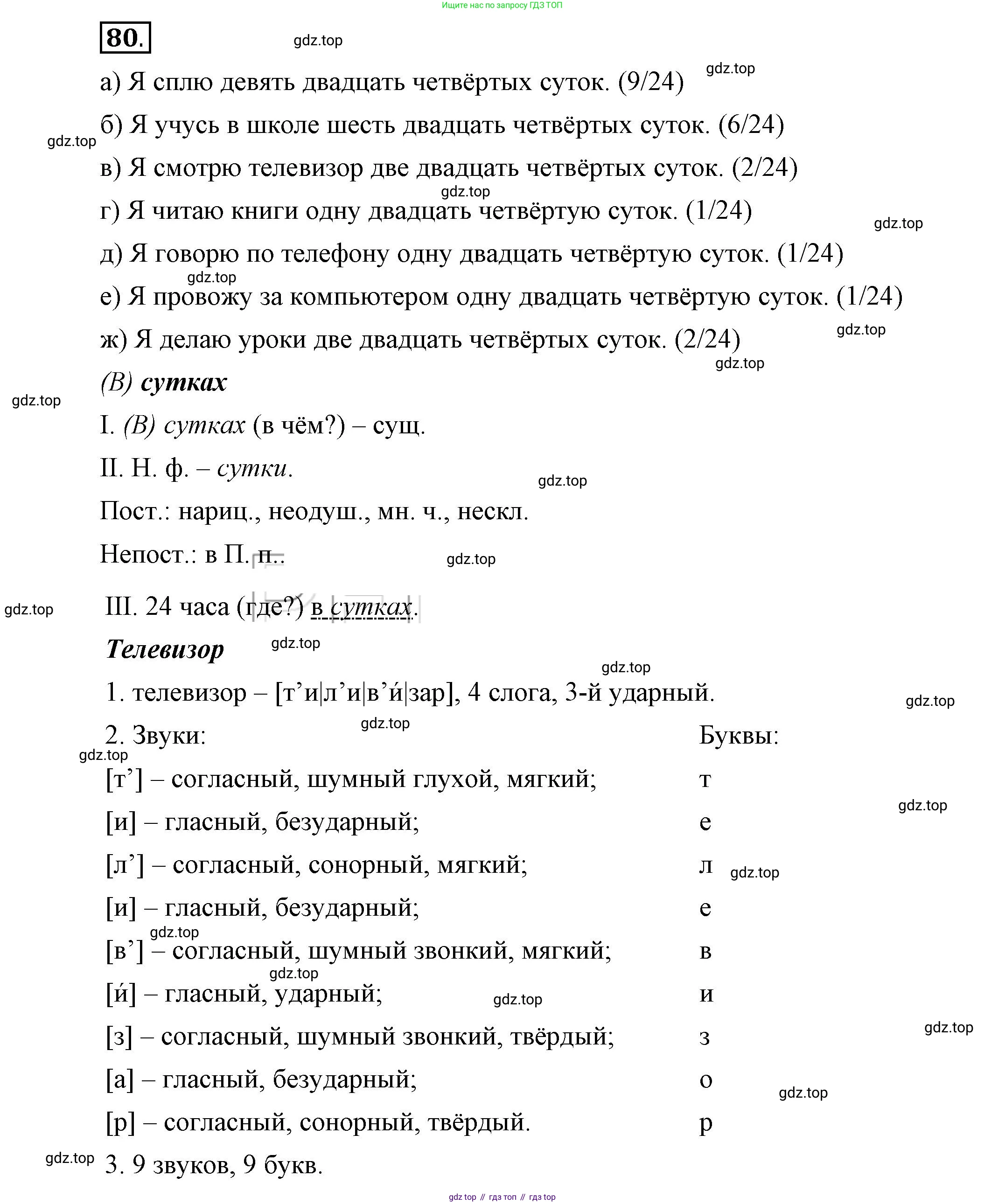 Русский язык, 6 класс Учебник, авторы: Быстрова Елена Александровна, Кибирёва Людмила Валентиновна, Гостева Юлия Николаевна, Антонова Евгения Станиславовна, издательство Русское слово, Москва, 2022, голубого цвета, Часть 2, страница 65, номер 80, Решение 2