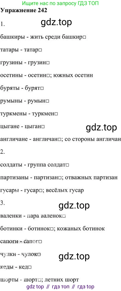 Русский язык, 6 класс Учебник, авторы: Быстрова Елена Александровна, Кибирёва Людмила Валентиновна, Гостева Юлия Николаевна, Антонова Евгения Станиславовна, издательство Русское слово, Москва, 2022, голубого цвета, Часть 1, страница 192, номер 242, Решение 3