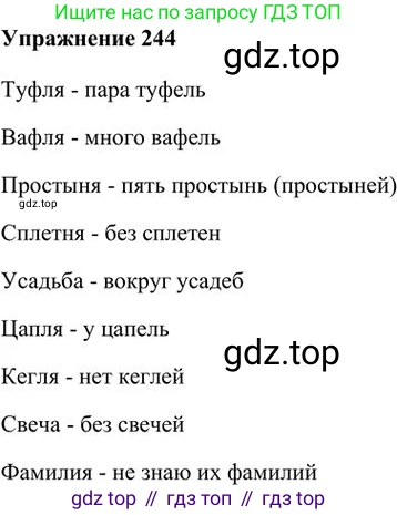Русский язык, 6 класс Учебник, авторы: Быстрова Елена Александровна, Кибирёва Людмила Валентиновна, Гостева Юлия Николаевна, Антонова Евгения Станиславовна, издательство Русское слово, Москва, 2022, голубого цвета, Часть 1, страница 193, номер 244, Решение 3