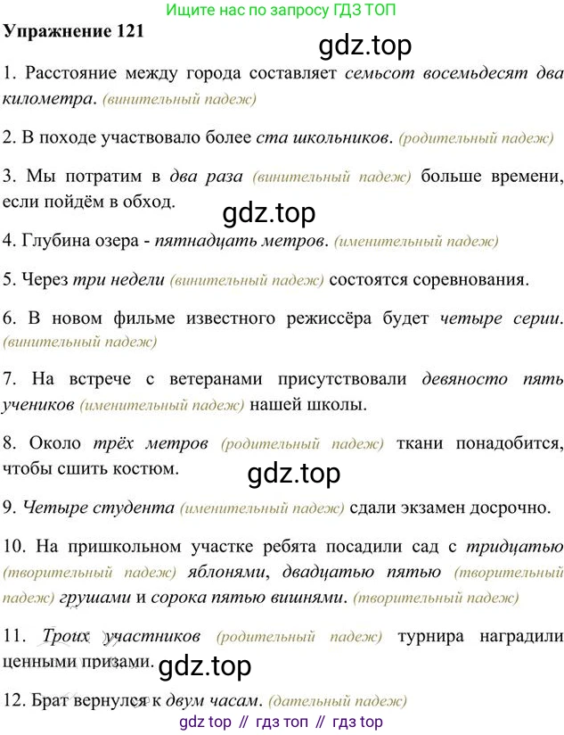 Русский язык, 6 класс Учебник, авторы: Быстрова Елена Александровна, Кибирёва Людмила Валентиновна, Гостева Юлия Николаевна, Антонова Евгения Станиславовна, издательство Русское слово, Москва, 2022, голубого цвета, Часть 2, страница 95, номер 121, Решение 3