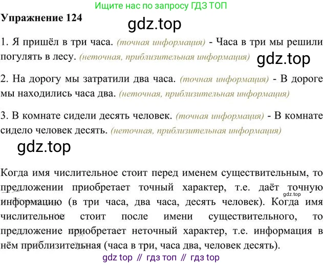 Русский язык, 6 класс Учебник, авторы: Быстрова Елена Александровна, Кибирёва Людмила Валентиновна, Гостева Юлия Николаевна, Антонова Евгения Станиславовна, издательство Русское слово, Москва, 2022, голубого цвета, Часть 2, страница 96, номер 124, Решение 3