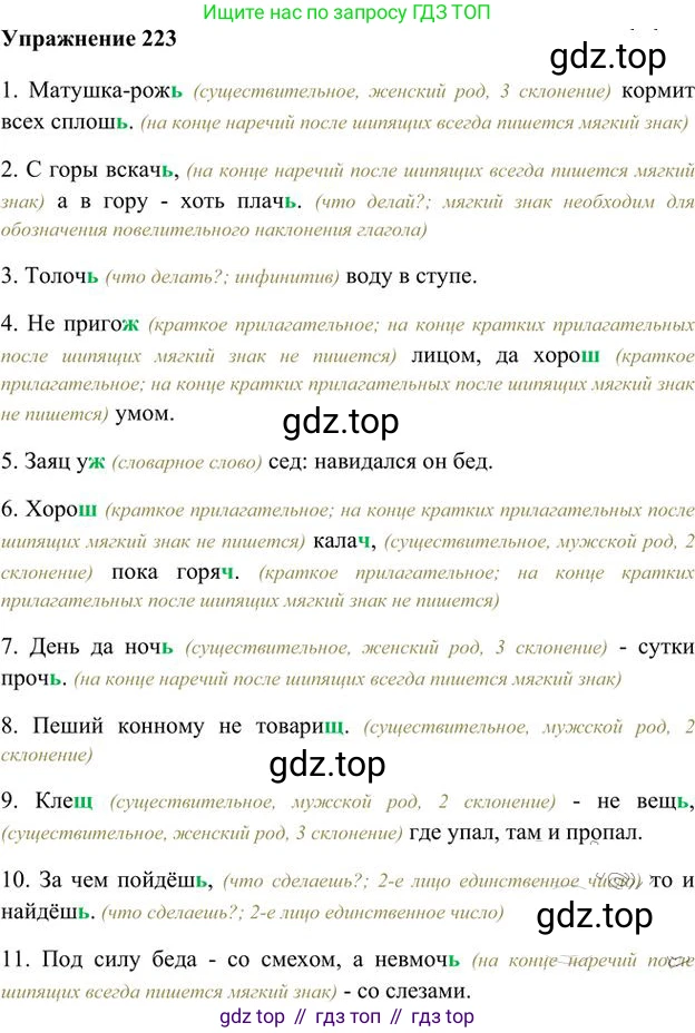 Русский язык, 6 класс Учебник, авторы: Быстрова Елена Александровна, Кибирёва Людмила Валентиновна, Гостева Юлия Николаевна, Антонова Евгения Станиславовна, издательство Русское слово, Москва, 2022, голубого цвета, Часть 2, страница 160, номер 223, Решение 3