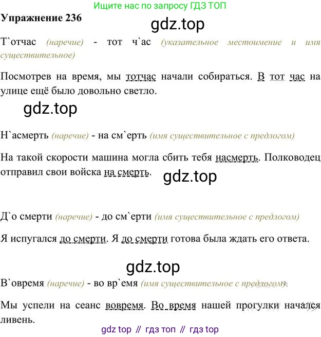 Русский язык, 6 класс Учебник, авторы: Быстрова Елена Александровна, Кибирёва Людмила Валентиновна, Гостева Юлия Николаевна, Антонова Евгения Станиславовна, издательство Русское слово, Москва, 2022, голубого цвета, Часть 2, страница 171, номер 236, Решение 3