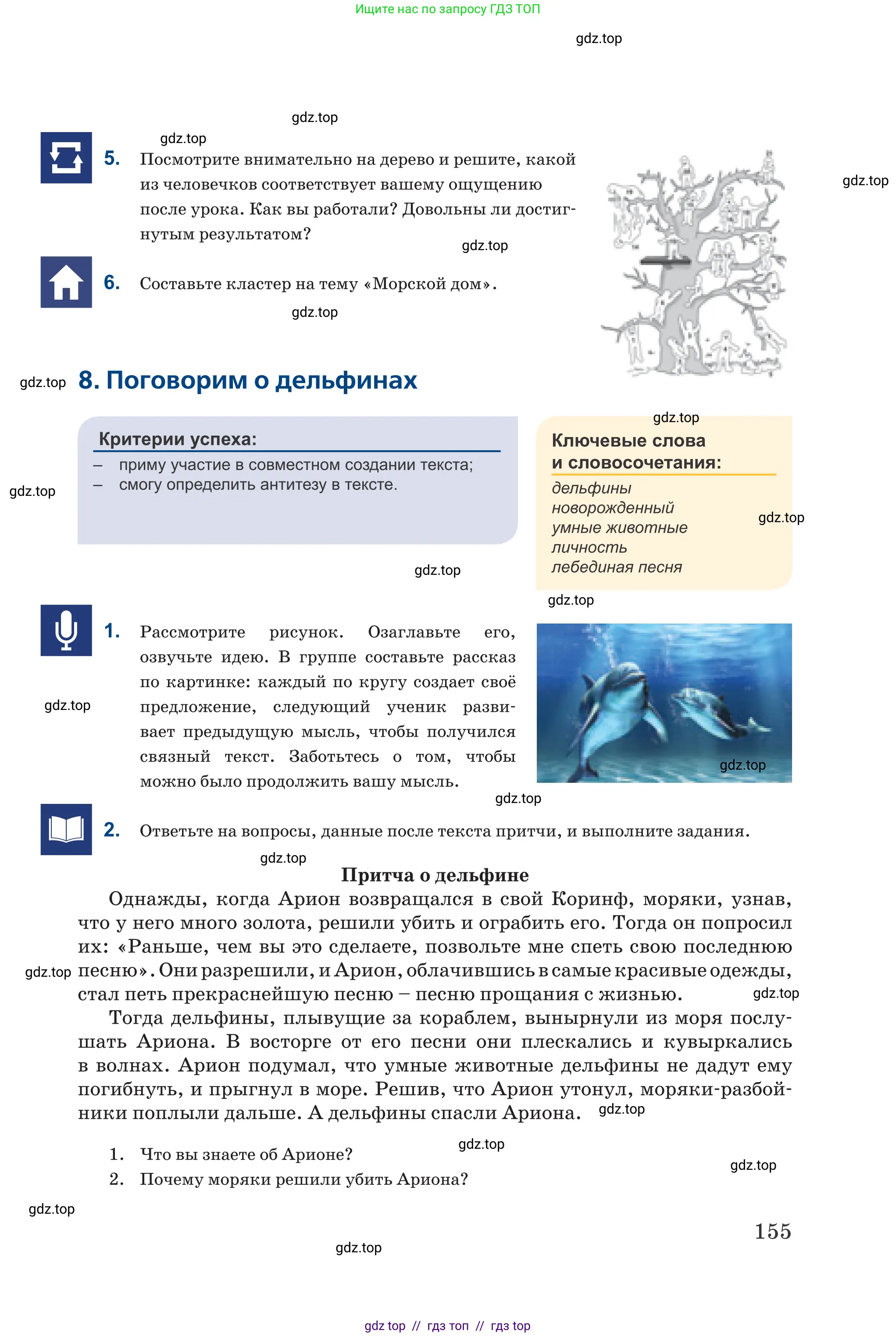 Русский язык, 6 класс Учебник, авторы: Капенова Жанарсын Жуматовна, Валова Мария Валерьевна, Мирошникова Наталья Владимировна, издательство Арман-ПВ, Астана, 2018, страница 155
