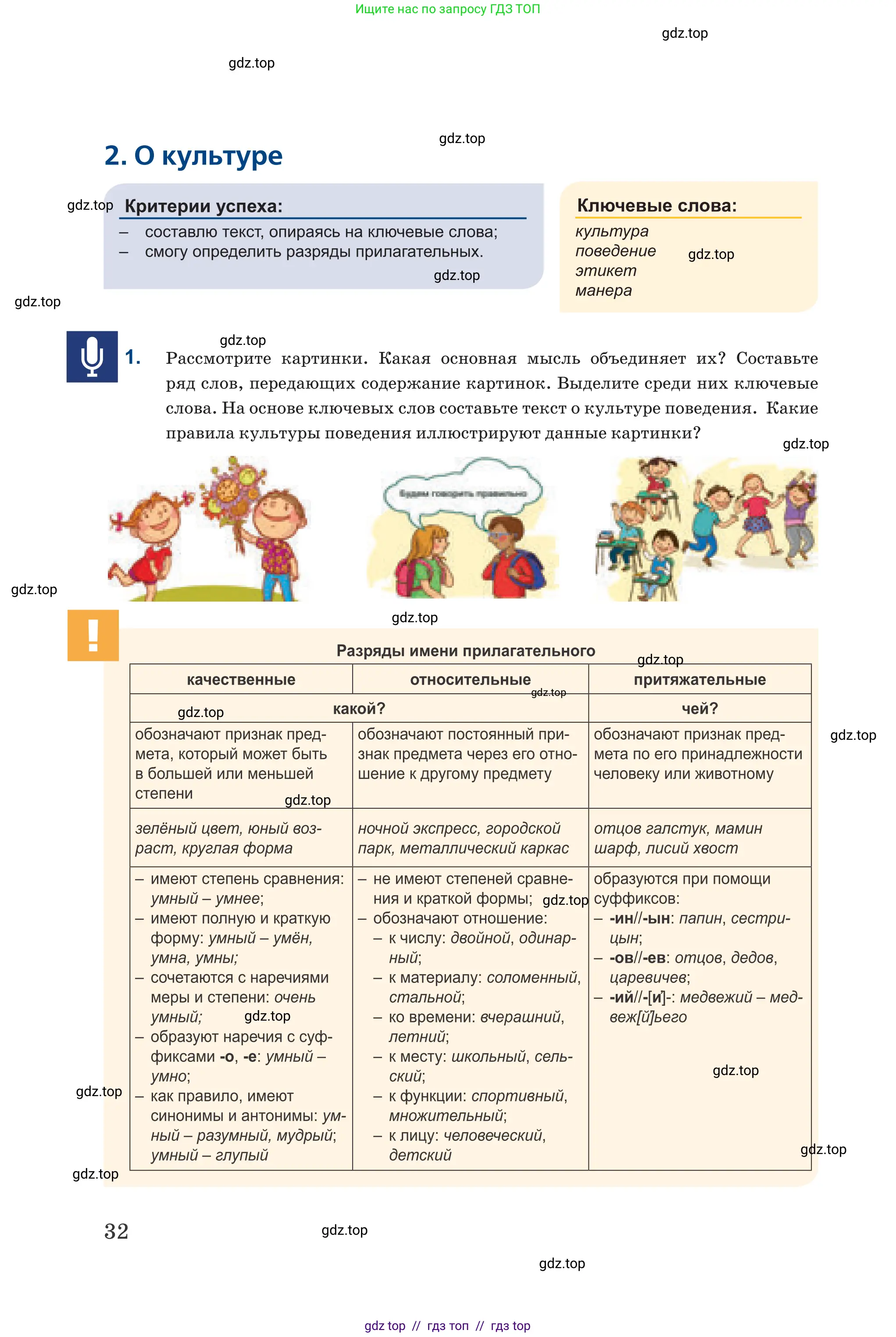 Русский язык, 6 класс Учебник, авторы: Капенова Жанарсын Жуматовна, Валова Мария Валерьевна, Мирошникова Наталья Владимировна, издательство Арман-ПВ, Астана, 2018, страница 32