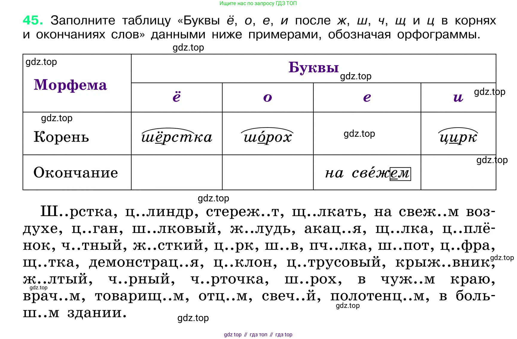 ГДЗ Русский язык, 6 класс Учебник, авторы: Баранов Михаил Трофимович, Ладыженская Таиса Алексеевна, Тростенцова Лидия Александровна, Ладыженская Наталия Вениаминовна, Дейкина Алевтина Дмитриевна, Антонова Любовь Геннадиевна, Григорян Лариса Трофимовна, Кулибаба Иван Иванович, издательство Просвещение, Москва, 2023, салатового цвета, Часть 1, страница 21, номер 45, Условие 2024