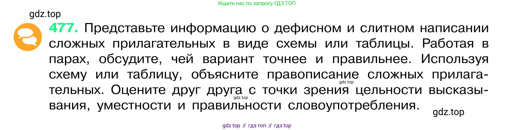 ГДЗ Русский язык, 6 класс Учебник, авторы: Баранов Михаил Трофимович, Ладыженская Таиса Алексеевна, Тростенцова Лидия Александровна, Ладыженская Наталия Вениаминовна, Дейкина Алевтина Дмитриевна, Антонова Любовь Геннадиевна, Григорян Лариса Трофимовна, Кулибаба Иван Иванович, издательство Просвещение, Москва, 2023, салатового цвета, Часть 2, страница 39, номер 477, Условие 2024